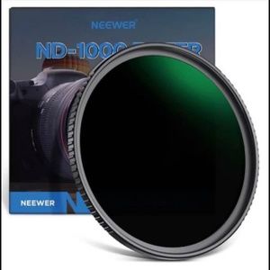 Professional camera lenses, ND 1000 filter.